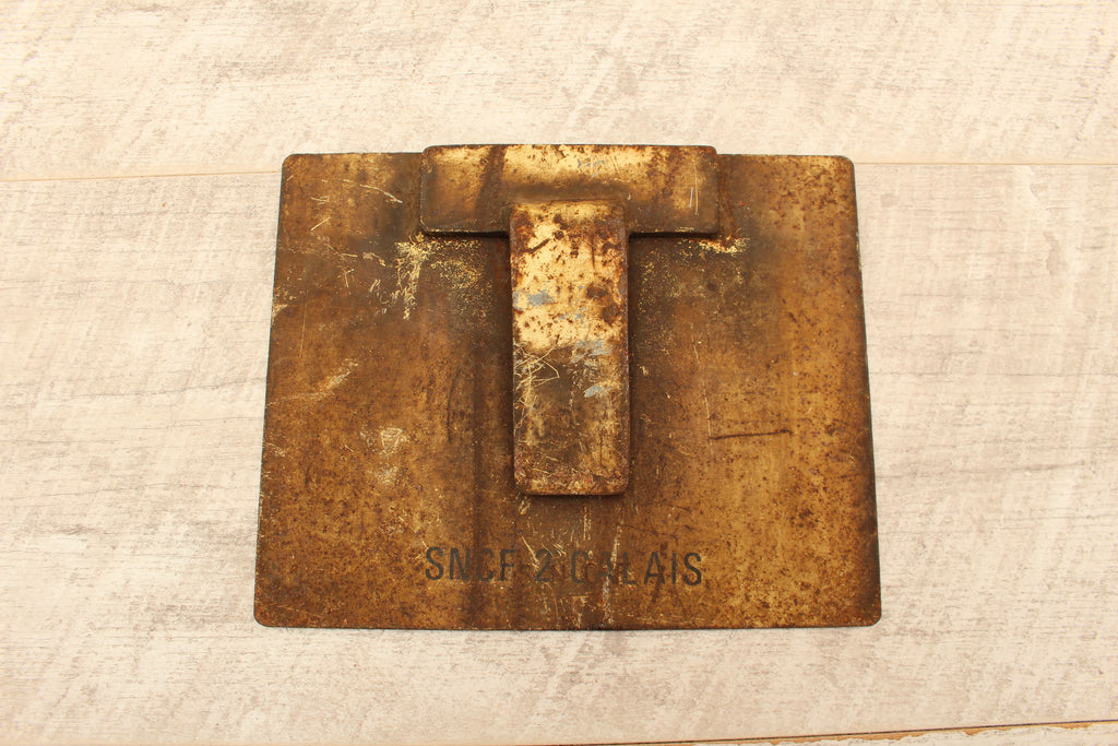 Vintage French SNCF Railway Carriage Sign Voiture 18 Calais Detling Salvage