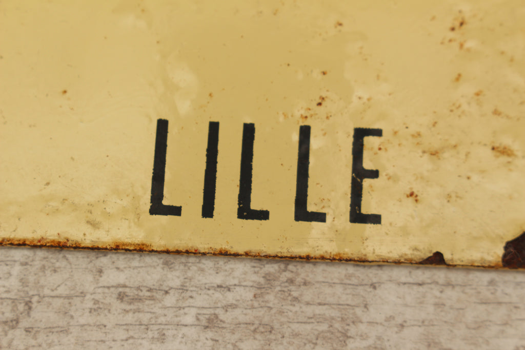 Vintage French SNCF Railway Carriage Sign Voiture 10 Lille Detling Salvage