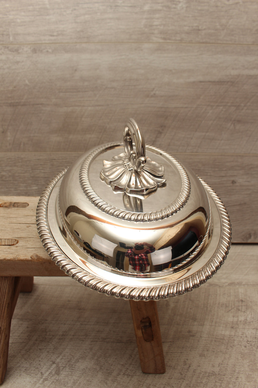 Antique Kerr & Phillips Glasgow Silver Plated Oval Entree Dish - Gadroon Border (c.1890)