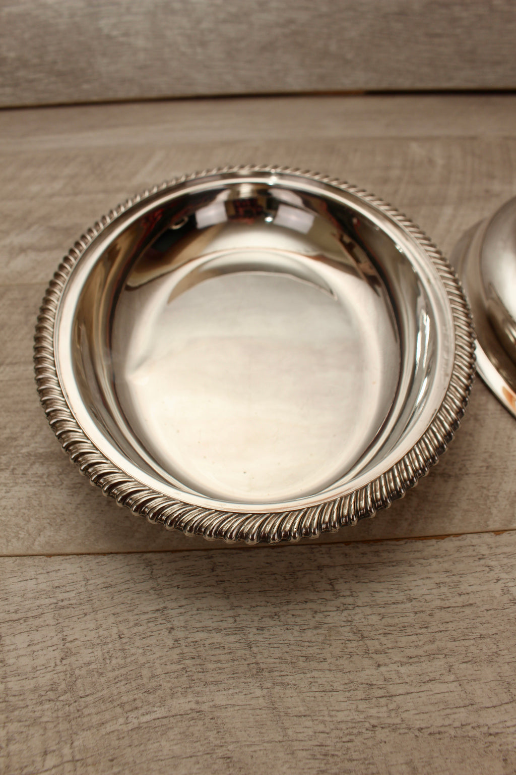 Antique Kerr & Phillips Glasgow Silver Plated Oval Entree Dish - Gadroon Border (c.1890)