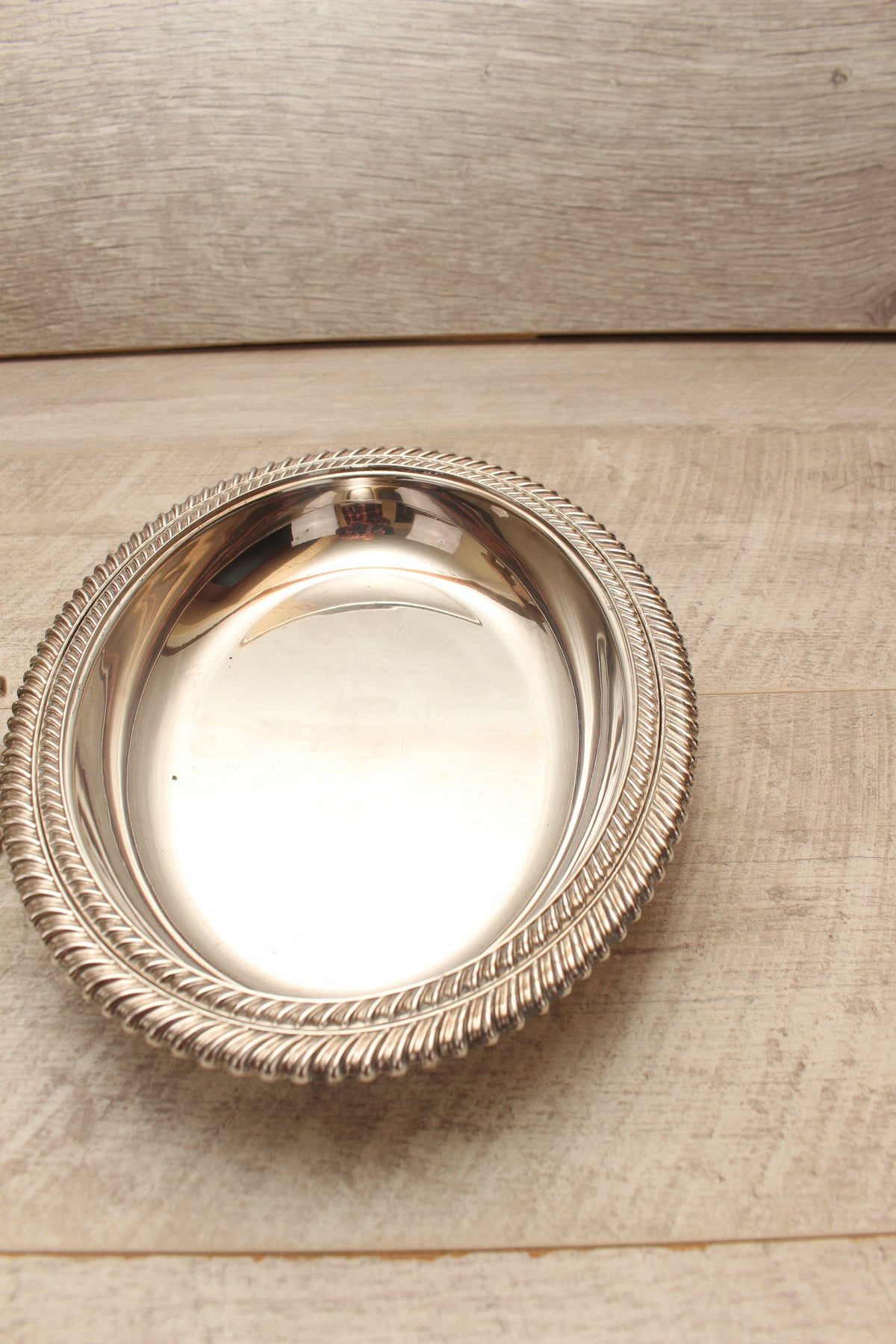 Antique Kerr & Phillips Glasgow Silver Plated Oval Entree Dish - Gadroon Border (c.1890)
