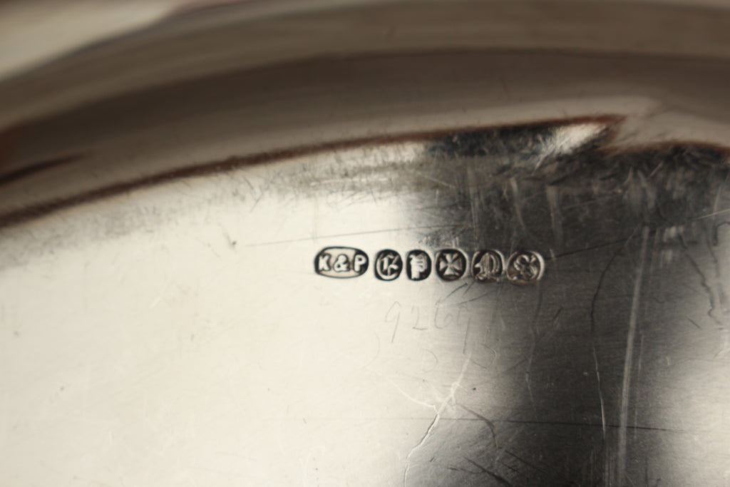 Antique Kerr & Phillips Glasgow Silver Plated Oval Entree Dish - Gadroon Border (c.1890)
