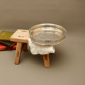 Vintage Cavalier Silver Plated Round Gallery Tray - Small Chased Drinks Salver