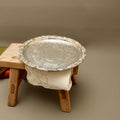 Vintage Hart's of Sheffield Silver on Copper Tray - Chased Chippendale Style Drinks Salver