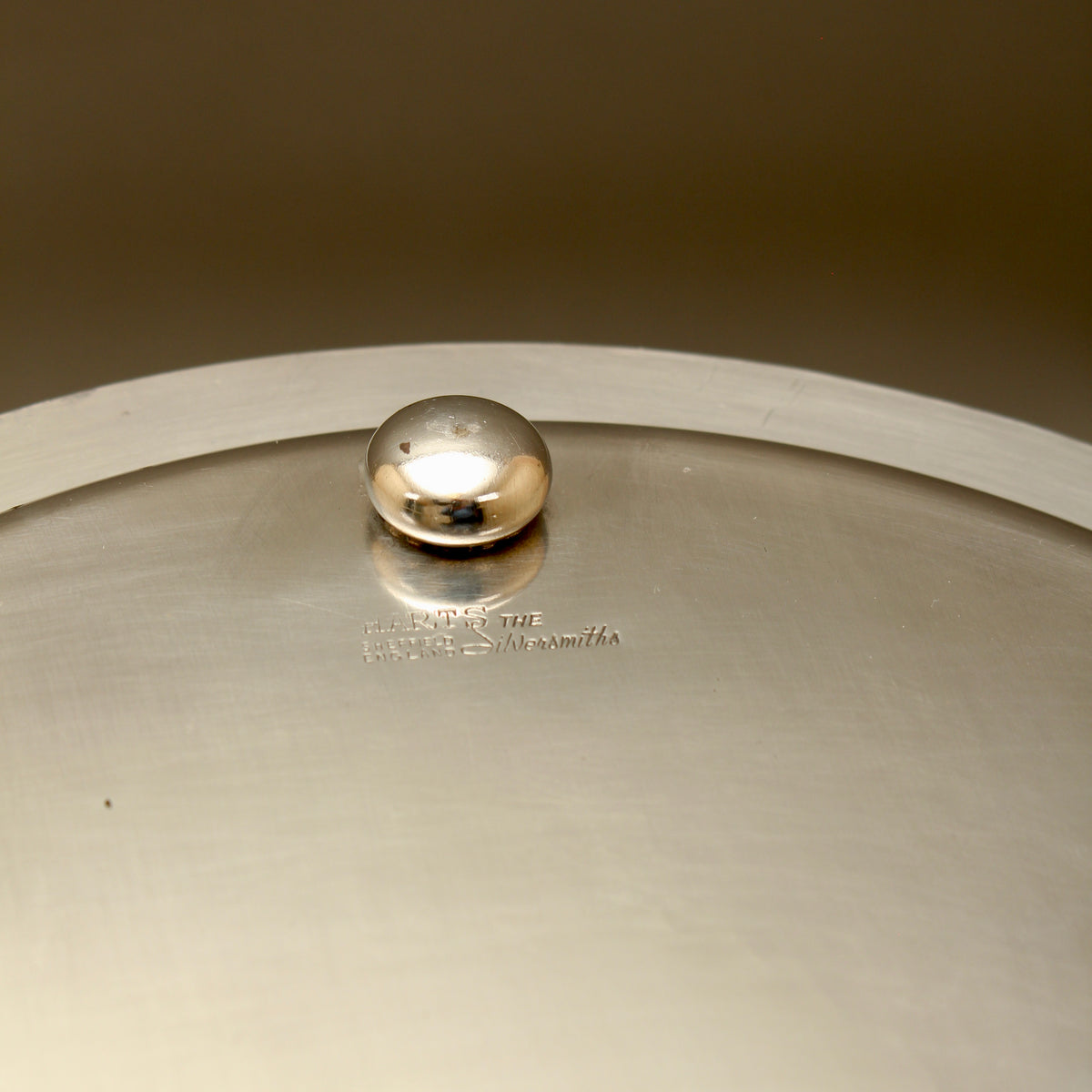 Vintage Hart's of Sheffield Silver on Copper Tray - Chased Chippendale Style Drinks Salver