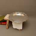 Antique Edward & Sons Glasgow Silver Plated Salver - Chippendale Style Drinks Tray (c.1900)