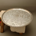 Vintage Ianthe Silver Plated Round Serving Tray - Mid-Century Chased Drinks Salver