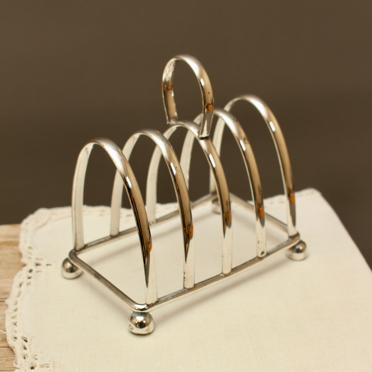 Antique I.F.S. Ltd Sheffield Silver Plated Toast Rack - Edwardian Style Desk Letter Organizer (c.1920)
