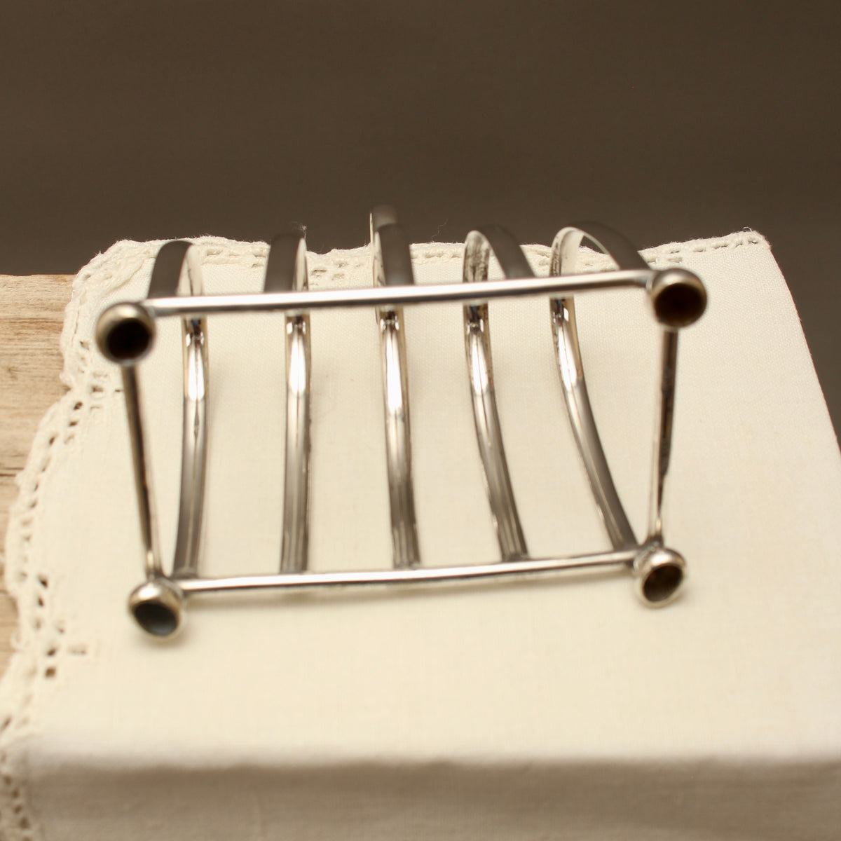 Antique I.F.S. Ltd Sheffield Silver Plated Toast Rack - Edwardian Style Desk Letter Organizer (c.1920)