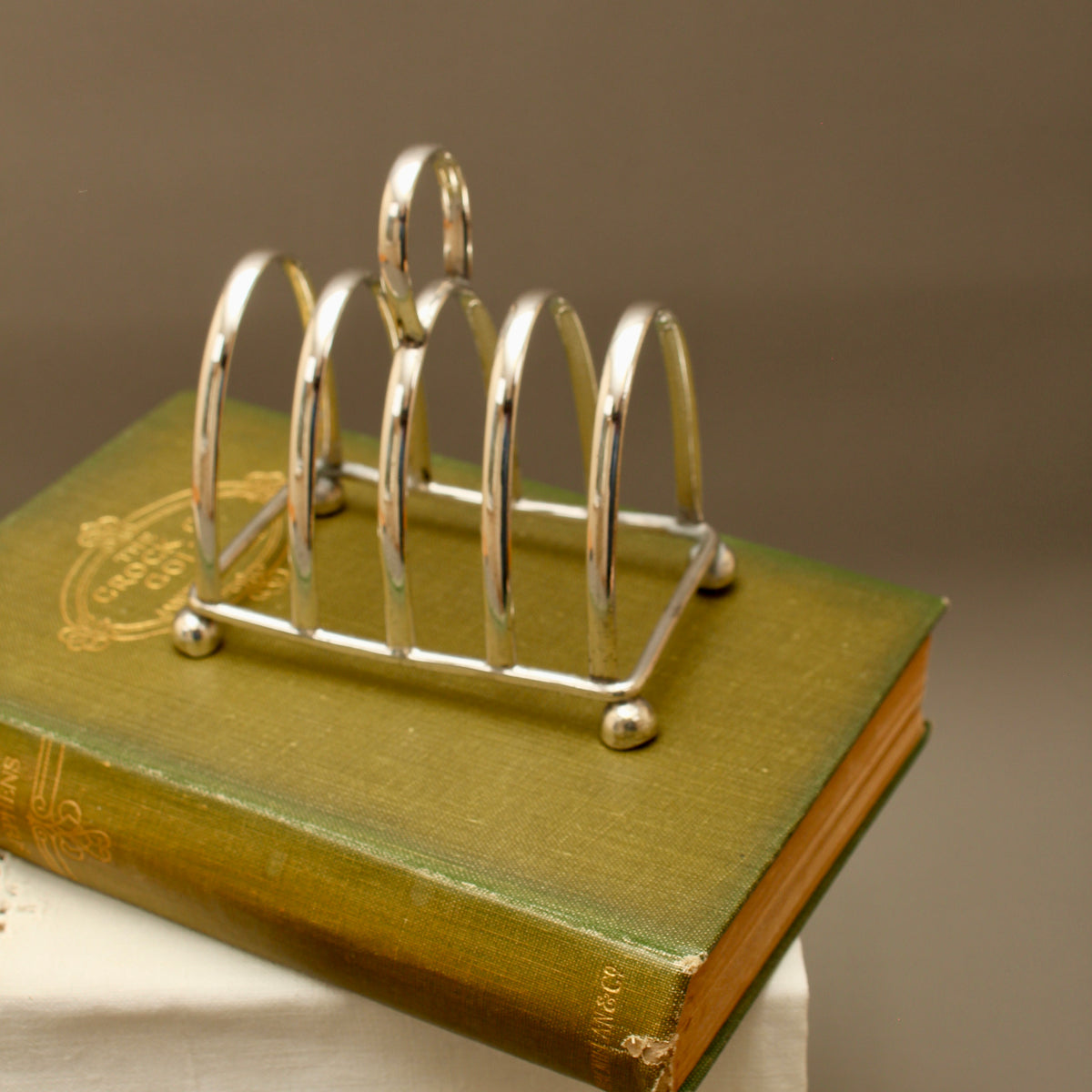 Antique I.F.S. Ltd Sheffield Silver Plated Toast Rack - Edwardian Style Desk Letter Organizer (c.1920)