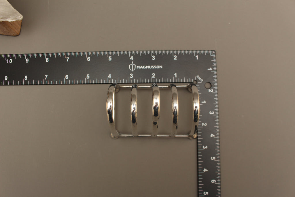 Antique I.F.S. Ltd Sheffield Silver Plated Toast Rack - Edwardian Style Desk Letter Organizer (c.1920)