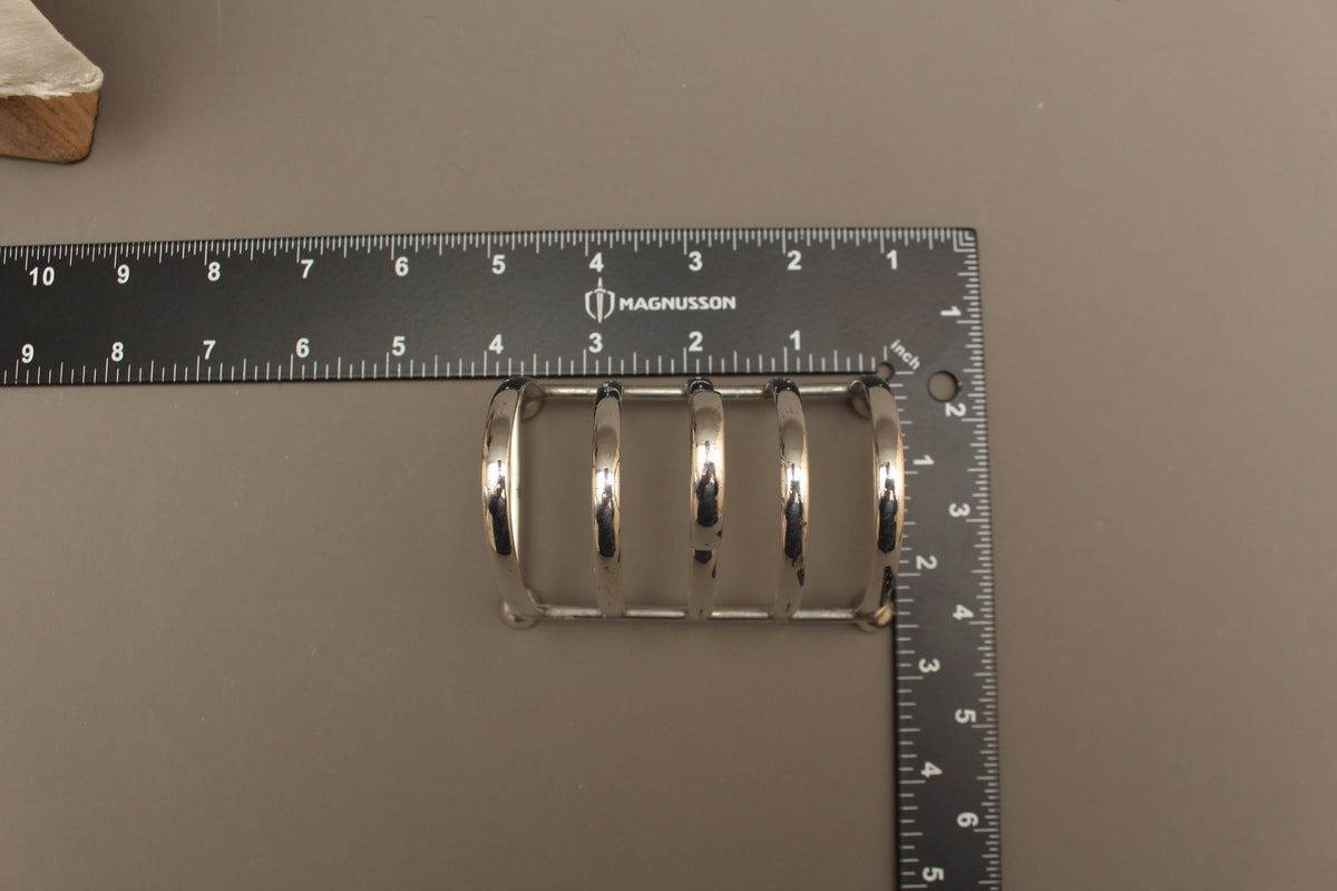 Antique I.F.S. Ltd Sheffield Silver Plated Toast Rack - Edwardian Style Desk Letter Organizer (c.1920)