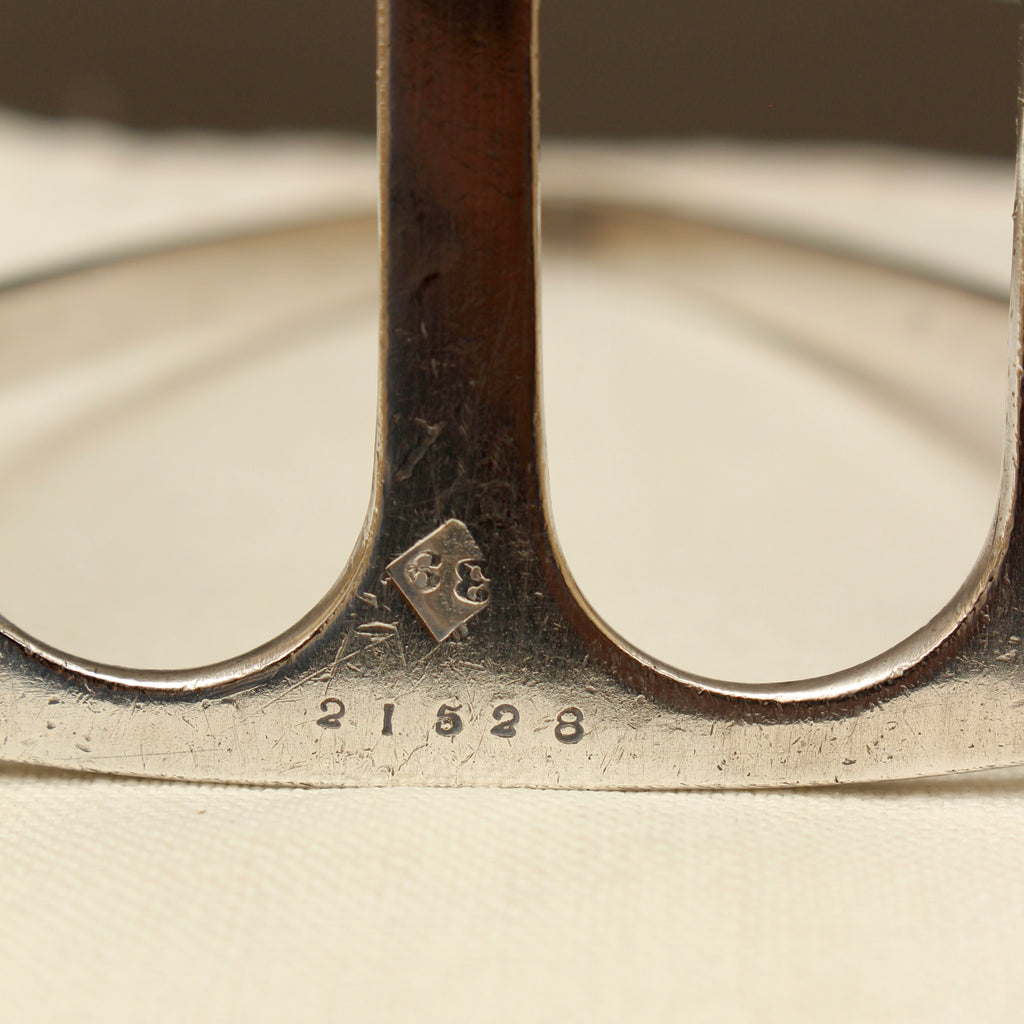 Antique Goodwins Ltd Sheffield Silver Plated Toast Rack - 4-Slot Wave Edge Letter Rack (c.1910)
