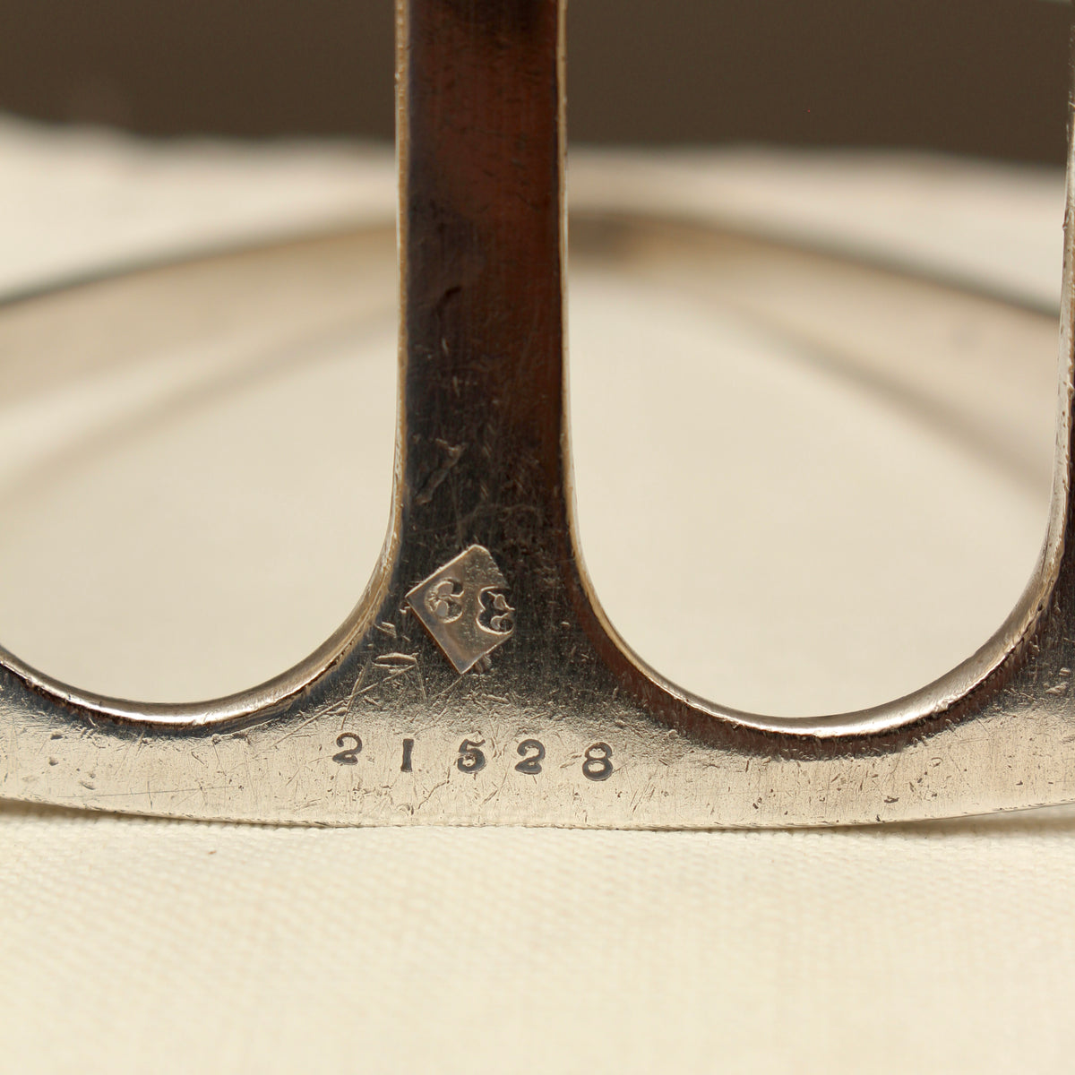 Antique Goodwins Ltd Sheffield Silver Plated Toast Rack - 4-Slot Wave Edge Letter Rack (c.1910)
