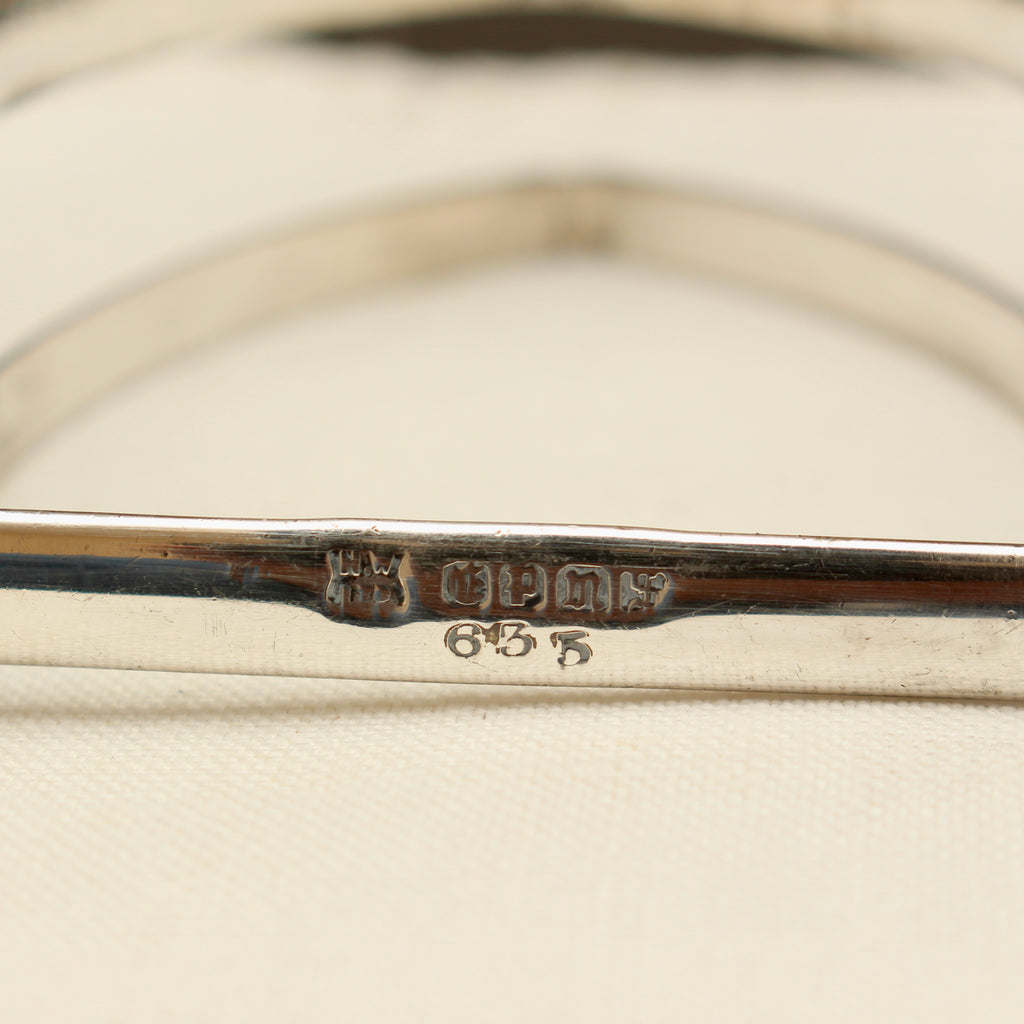 Antique Henry Wilkinson Sheffield Silver Plated Toast Rack - 4-Slot Teardrop Handle Letter Rack (c.1900)