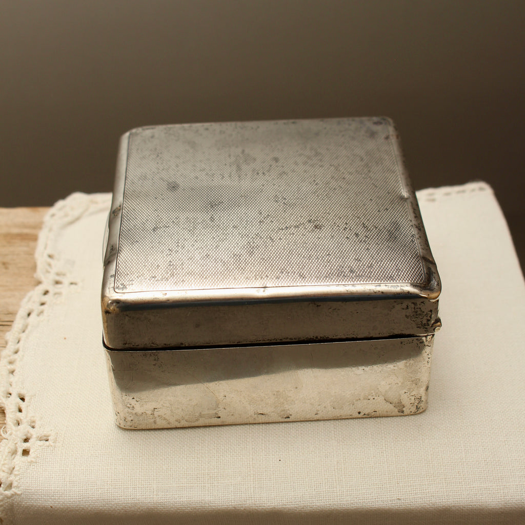 Art Deco Sterling Silver Cigarette Box (1925) | William Neale & Sons
