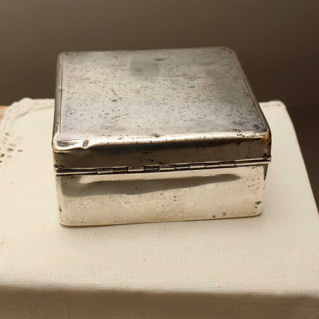 Art Deco Sterling Silver Cigarette Box (1925) | William Neale & Sons