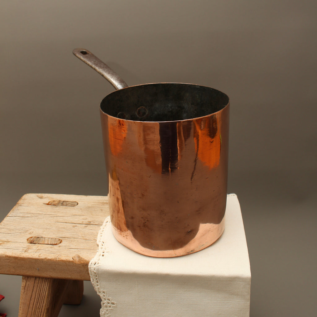 Antique Army & Navy CSL Copper Milk Warmer | Dovetailed Culinary Pot