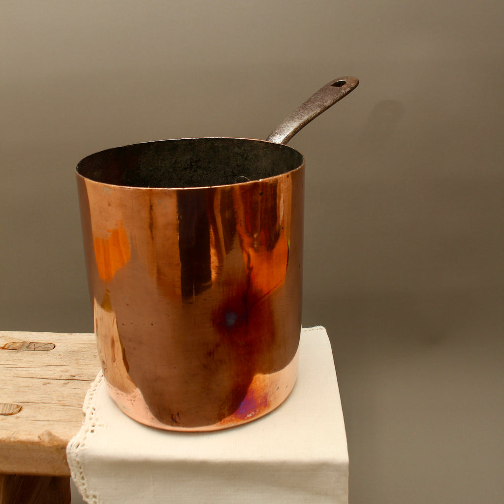 Antique Army & Navy CSL Copper Milk Warmer | Dovetailed Culinary Pot