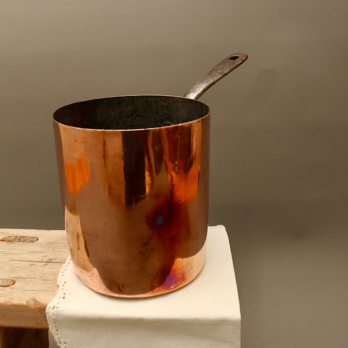 Antique Army & Navy CSL Copper Milk Warmer | Dovetailed Culinary Pot