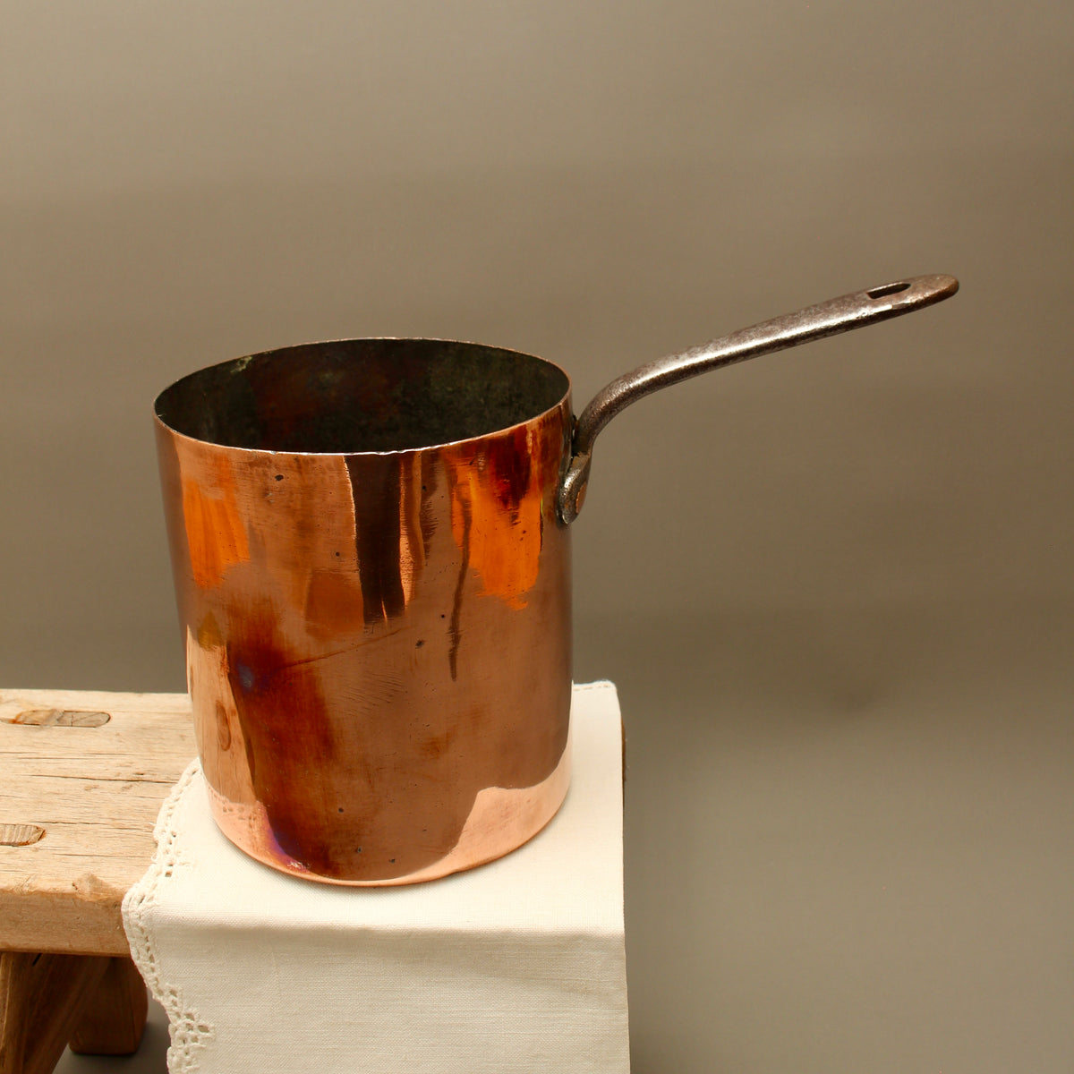 Antique Army & Navy CSL Copper Milk Warmer | Dovetailed Culinary Pot