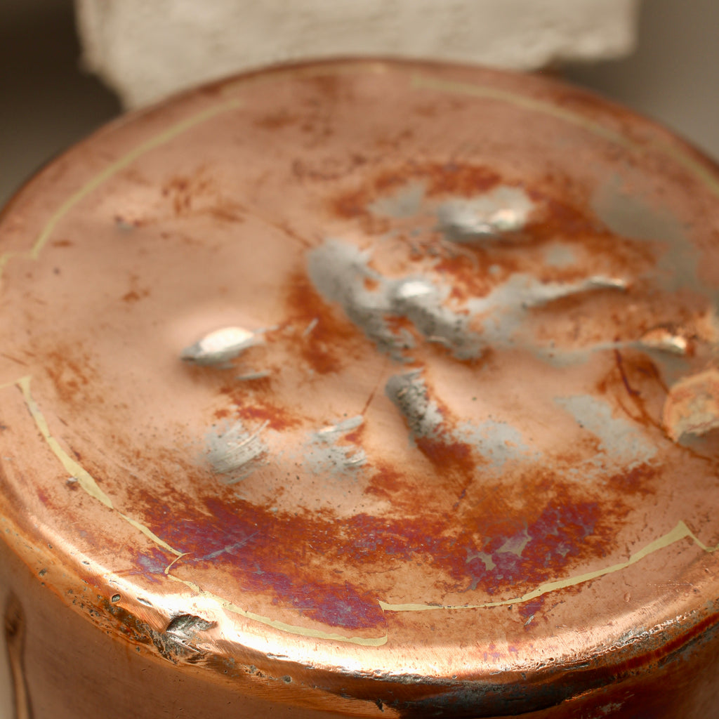 Antique Army & Navy CSL Copper Milk Warmer | Dovetailed Culinary Pot