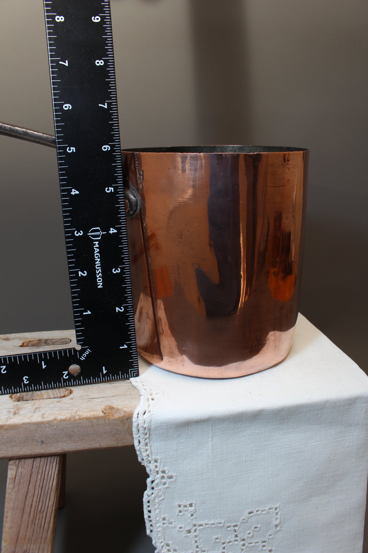Antique Army & Navy CSL Copper Milk Warmer | Dovetailed Culinary Pot