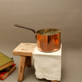 Antique Heavy Gauge Copper Saucepan | Victorian Farmhouse Kitchenalia