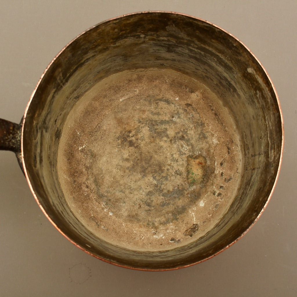 Antique Heavy Gauge Copper Saucepan | Victorian Farmhouse Kitchenalia