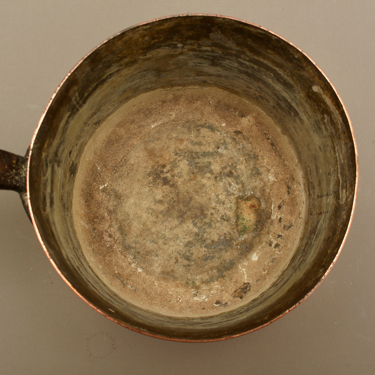 Antique Heavy Gauge Copper Saucepan | Victorian Farmhouse Kitchenalia
