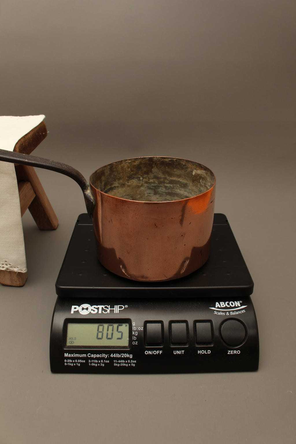 Antique Heavy Gauge Copper Saucepan | Victorian Farmhouse Kitchenalia