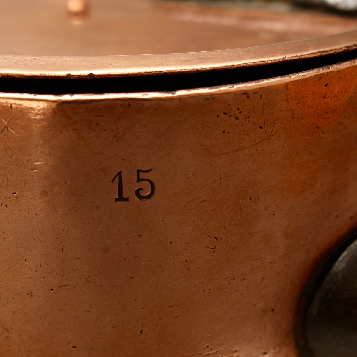Antique Trinity College Cambridge Copper Saucepan & Lid (1901) | Collegiate Kitchenalia