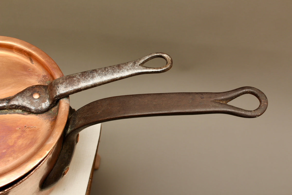 Antique Trinity College Cambridge Copper Saucepan & Lid (1901) | Collegiate Kitchenalia