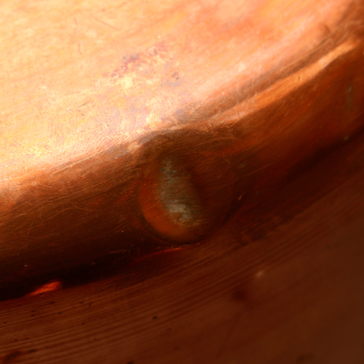 Antique French Heavy Gauge Copper Jam Pan | Victorian Preserve Basin