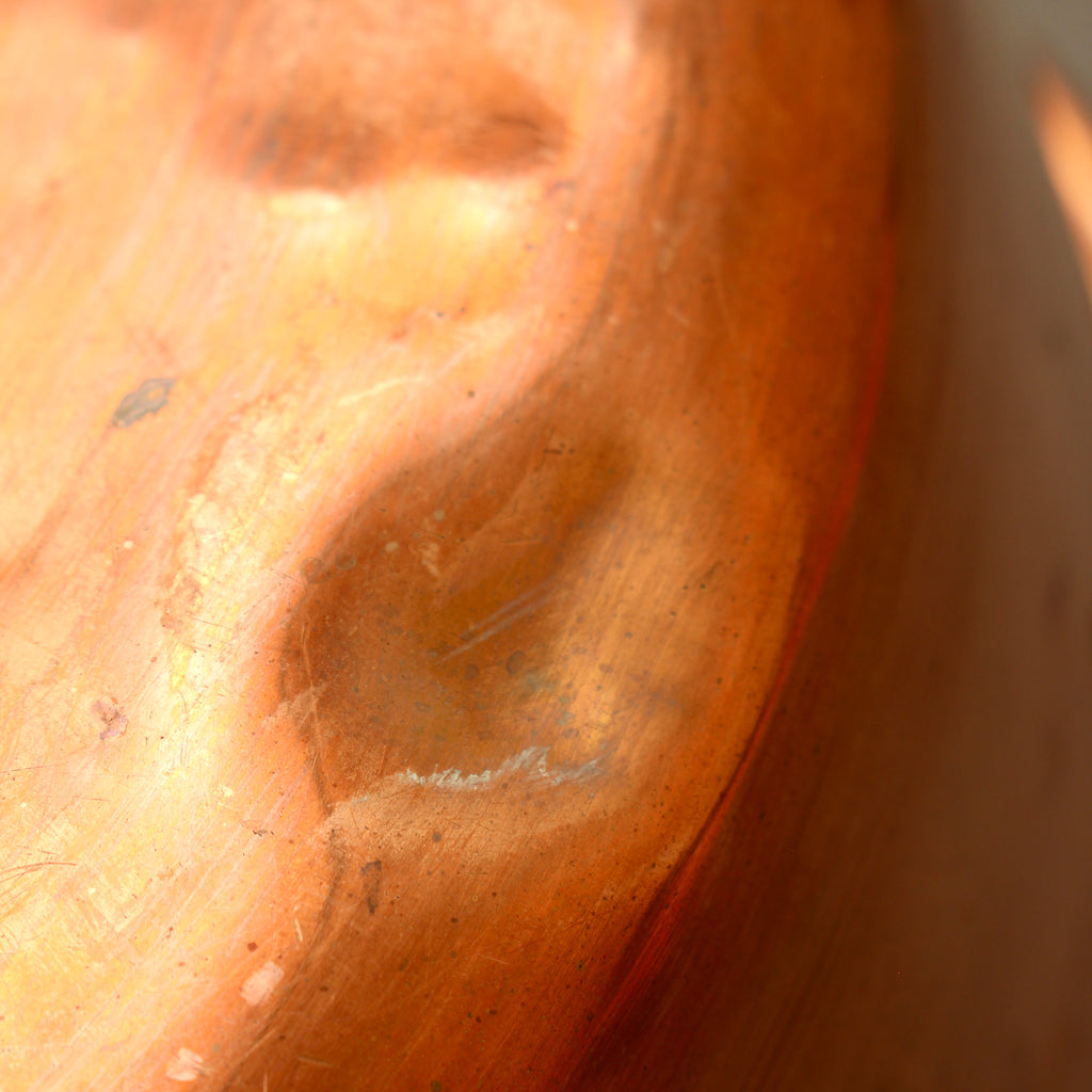 Antique French Heavy Gauge Copper Jam Pan | Victorian Preserve Basin
