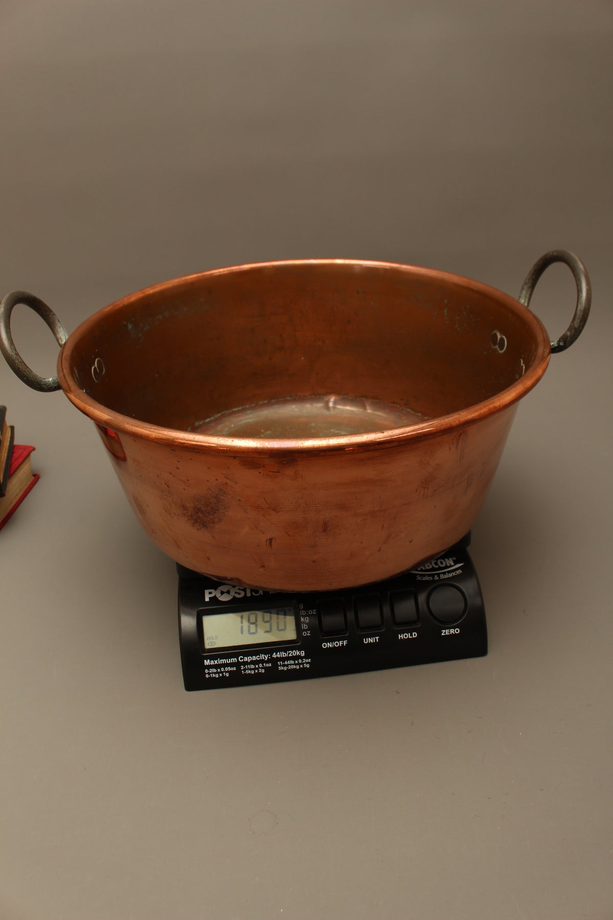 Antique French Heavy Gauge Copper Jam Pan | Victorian Preserve Basin