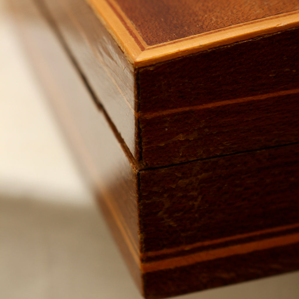 Italian Floral Marquetry Trinket Box | Sorrento Inlaid Wood Table Box