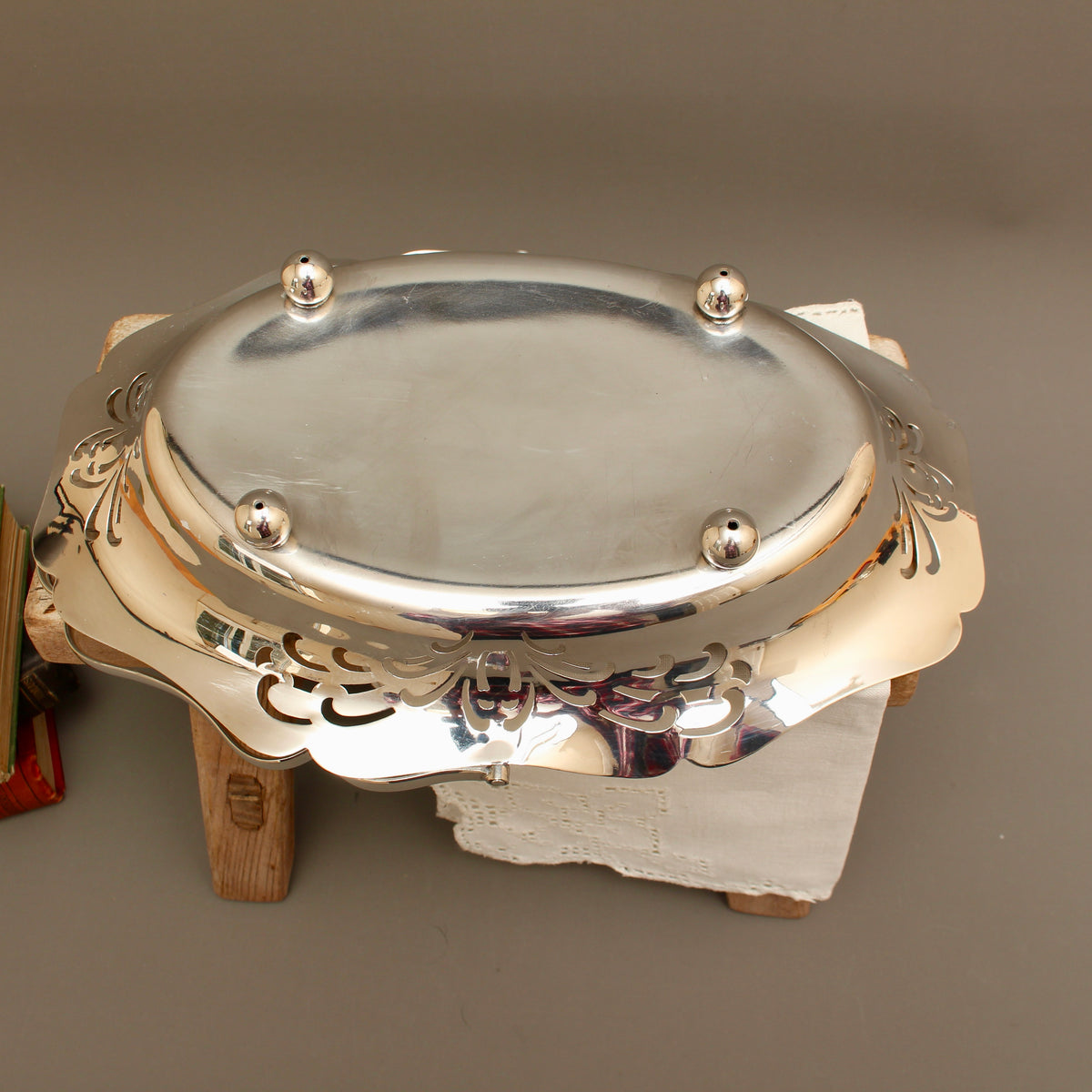 Vintage Cooper Brothers Sheffield Silver Plated Bon Bon Basket | Swing Handle Sweetmeat Dish