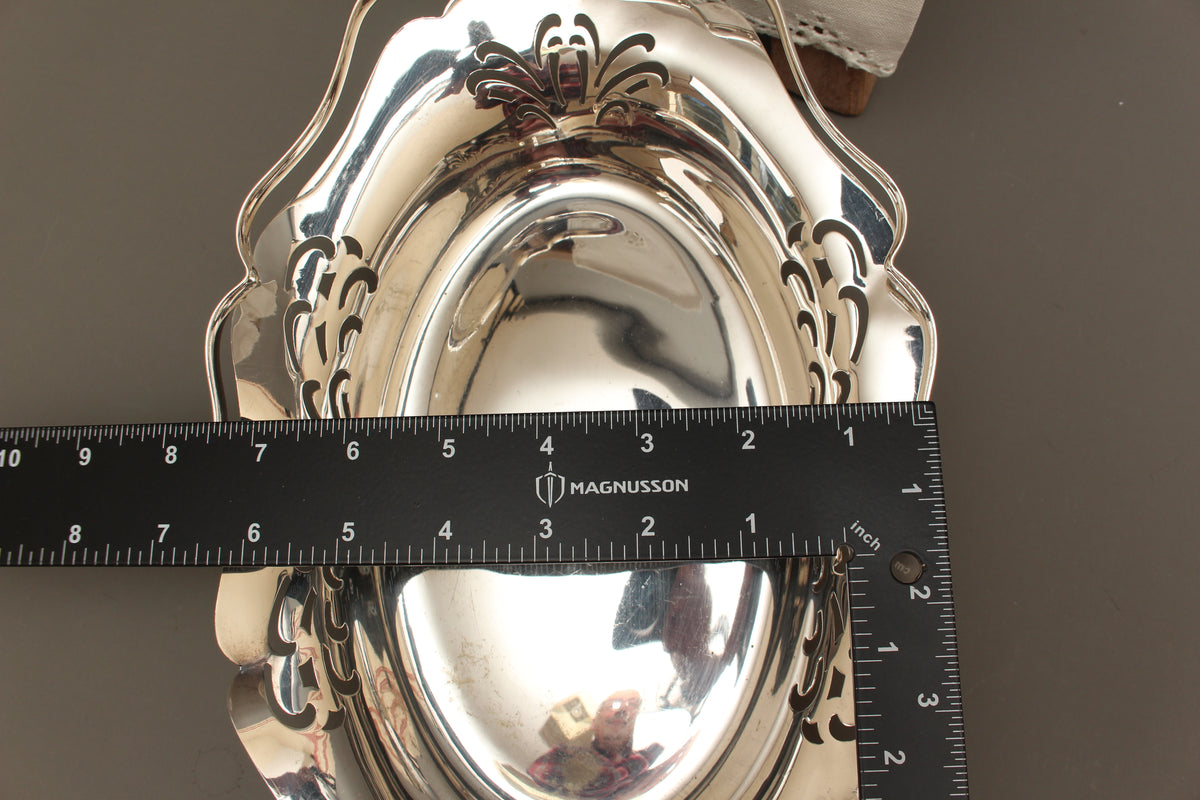 Vintage Cooper Brothers Sheffield Silver Plated Bon Bon Basket | Swing Handle Sweetmeat Dish
