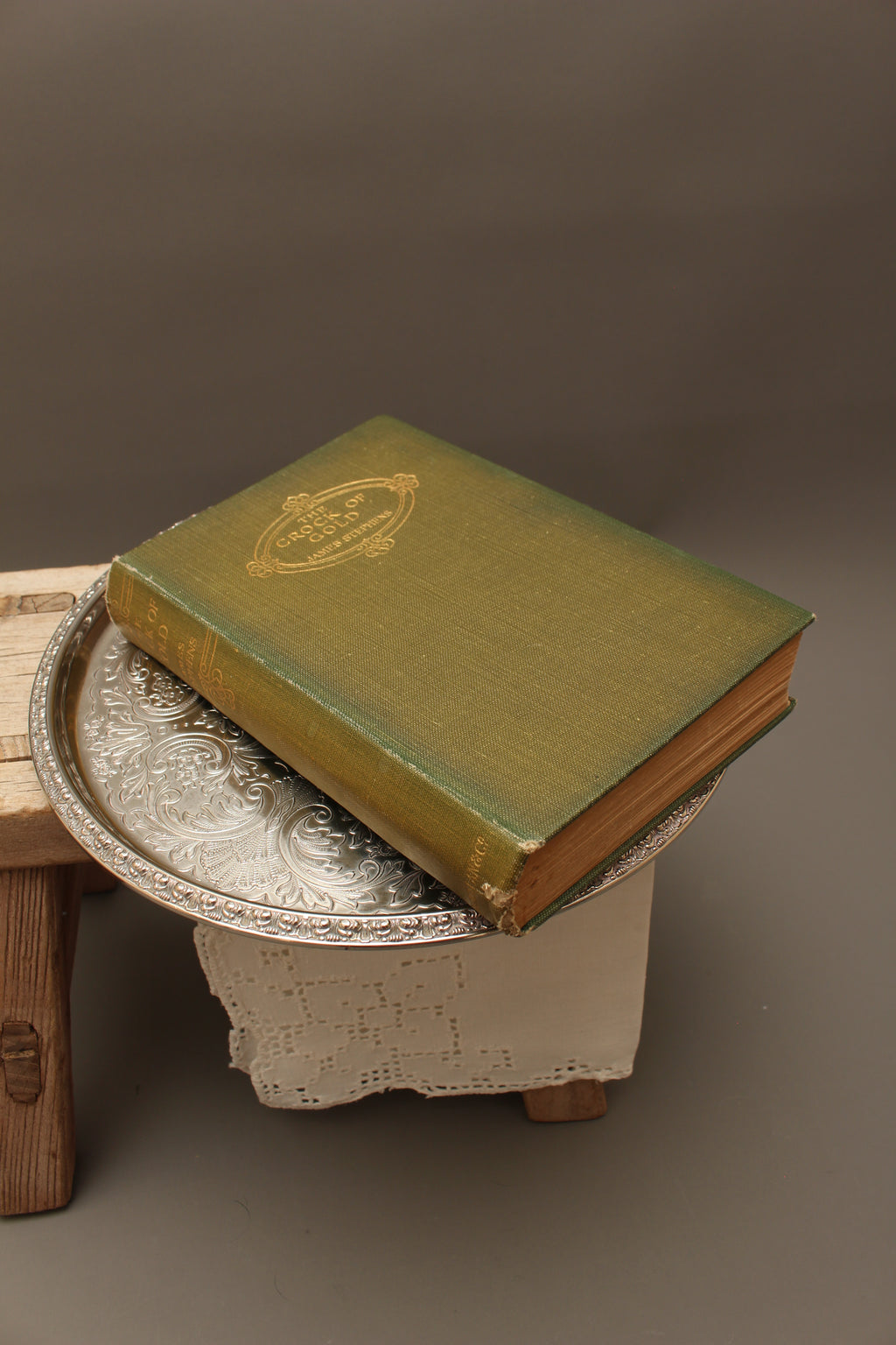 Vintage Ianthe Birmingham Silver Plated Drinks Waiter | 8.5-Inch Chased Salver Tray
