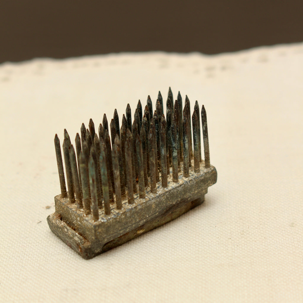 Antique Radcliffe Smith & Co Miniature Flower Frog | Pocket-Sized Edwardian Pin Holder