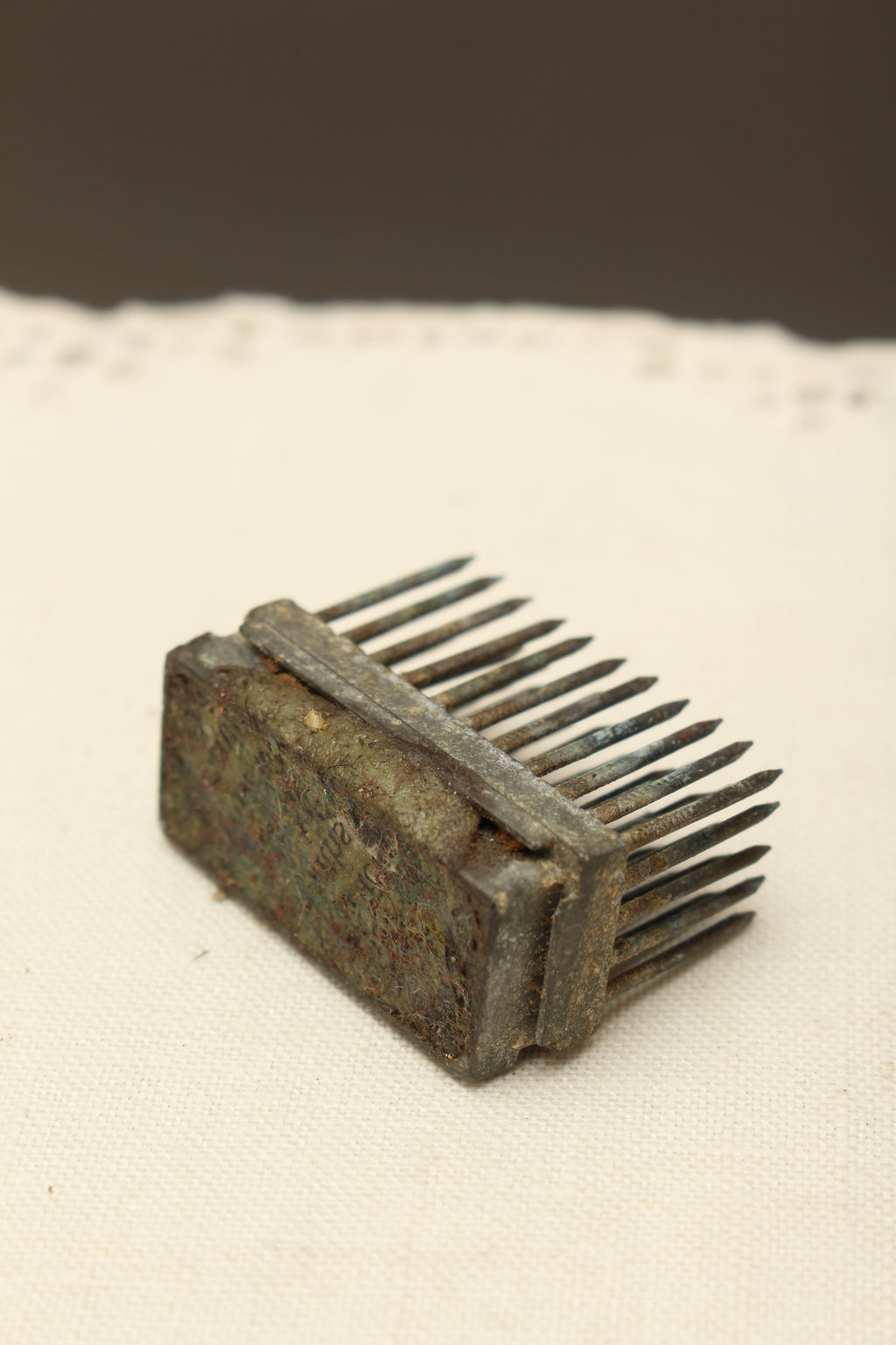 Antique Radcliffe Smith & Co Miniature Flower Frog | Pocket-Sized Edwardian Pin Holder