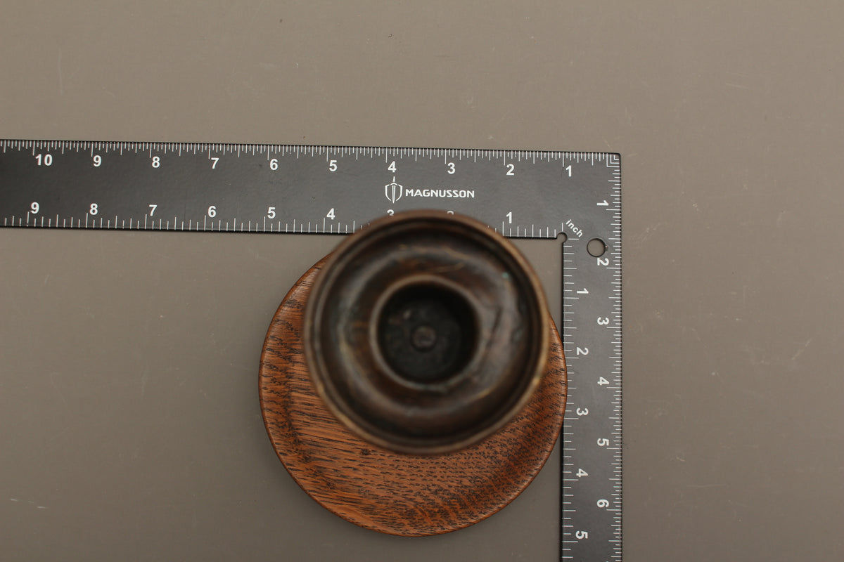 Pair of Vintage Hand-Turned Oak Barley Twist Candlesticks