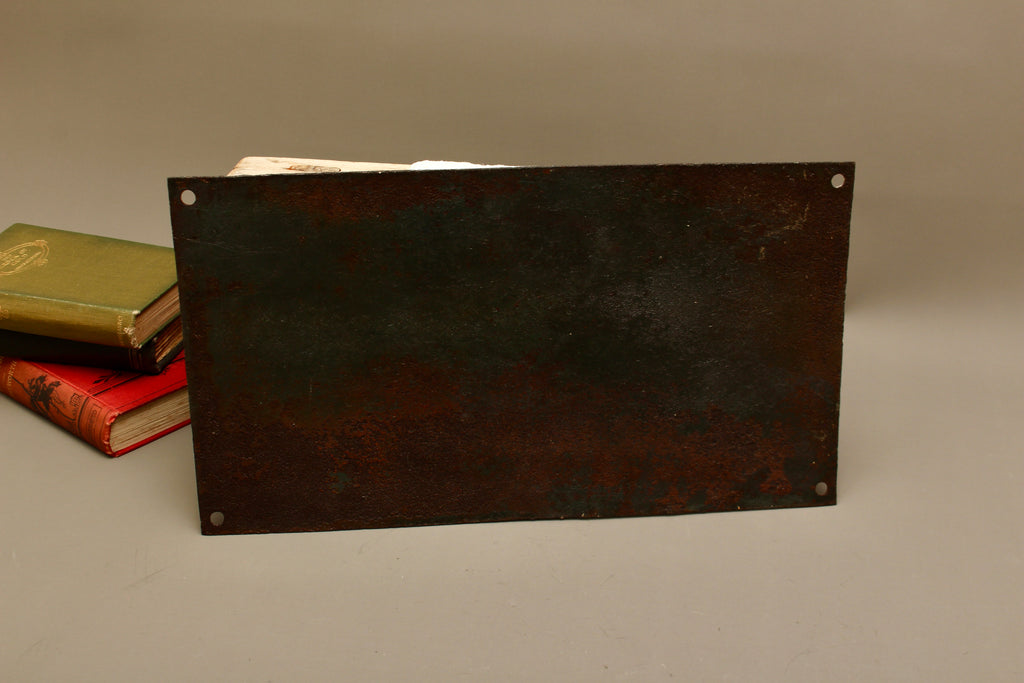 19th Century French Relief Enamel Street Sign Rue Récolet Nîmes Canton System