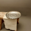 Vintage Viners of Sheffield Alpha Plate Scalloped Card Tray Trinket Dish