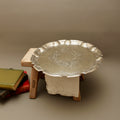 Antique Roberts & Belk Sheffield Silver Plate Salver Bleeding Copper Drinks Tray