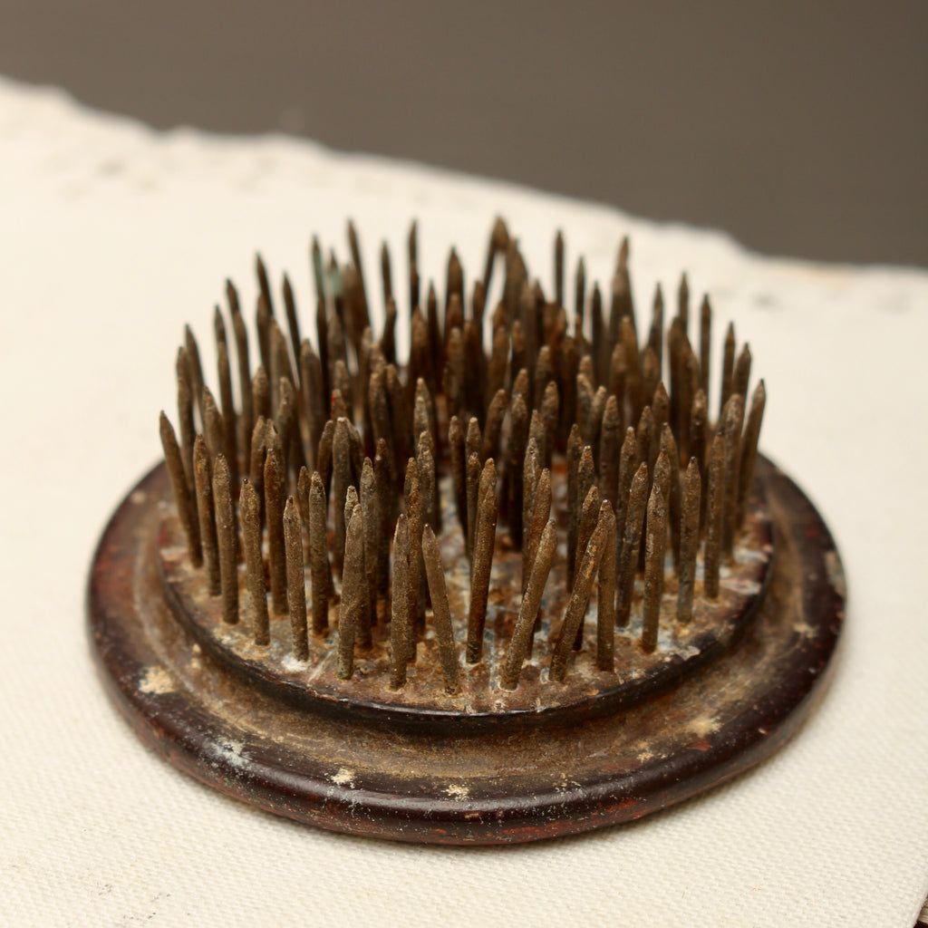 Vintage Pollards Large Spiked Flower Frog – Commercial Window Dressing Kenzan