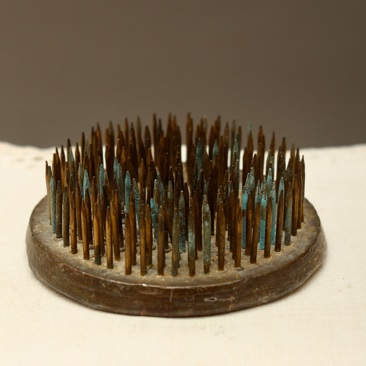 Vintage Pollards Large Spiked Flower Frog – Commercial Window Dressing Kenzan (3.1 Inch)
