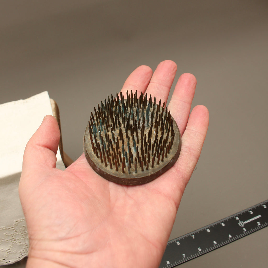 Vintage Pollards Large Spiked Flower Frog – Commercial Window Dressing Kenzan (3.1 Inch)