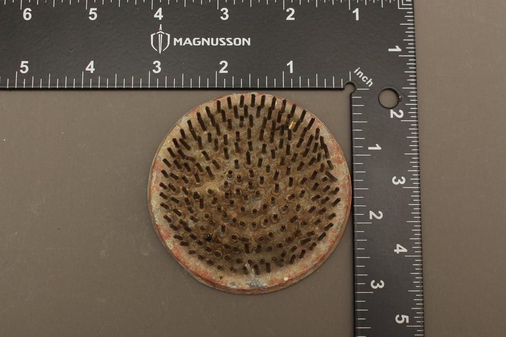 Vintage Boxed Pollards Large Spiked Flower Frog – Mid-Century 3.3 Inch Kenzan